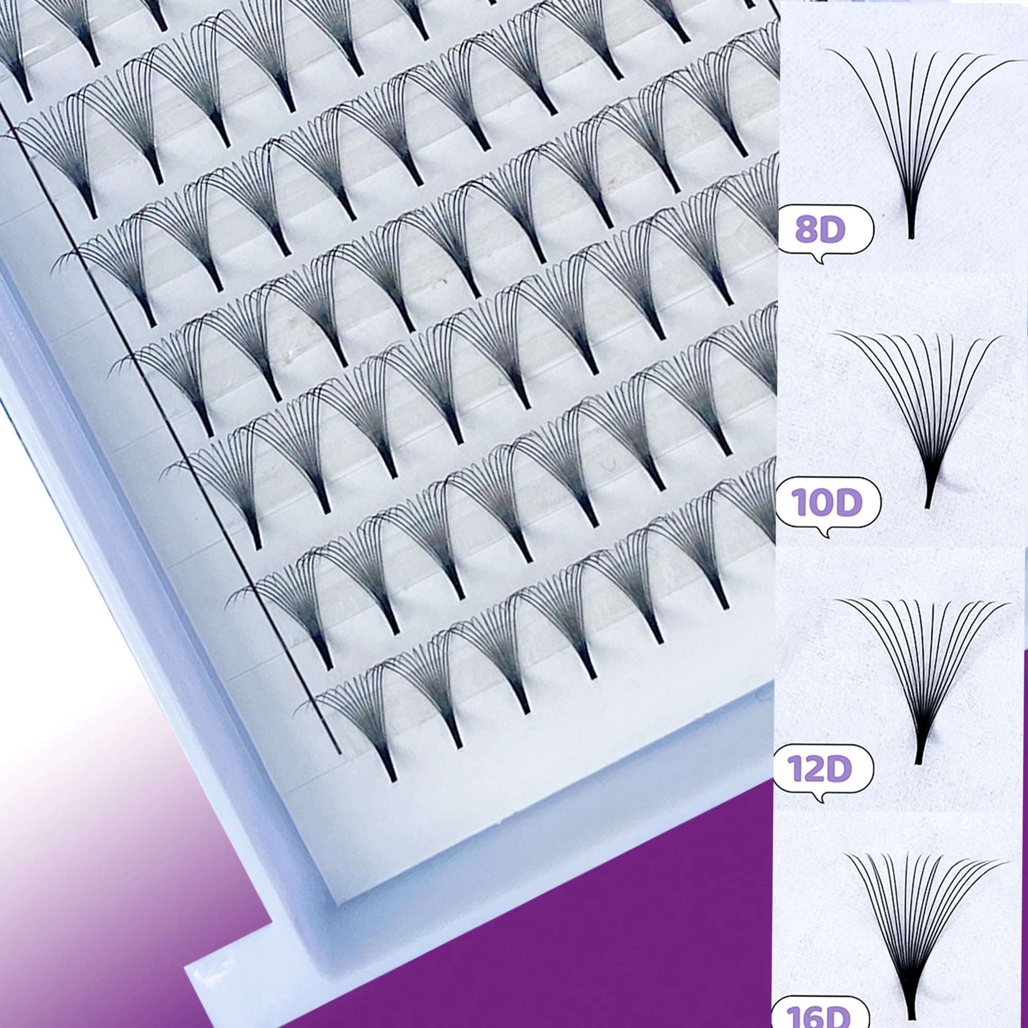 Wholesale Tin Root Wispy Spike Premade Fan Lash 5D 7D 9D 0.05 0.07 C D Curl Fan Lash Wispy Loose Pre Made Eyelash Extension