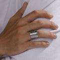 Fashion Stainless Steel Pentagram Amulet Pentacle the Ancient Power Name of God Solomon Wiccan Rings
