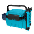 Fishing Box Travel Fishing Case Box Storage Box with Bottle Holder and Rod Stands Tubes