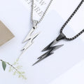 Men High Polished Wholesale Stainless Steel Lightning Pendant