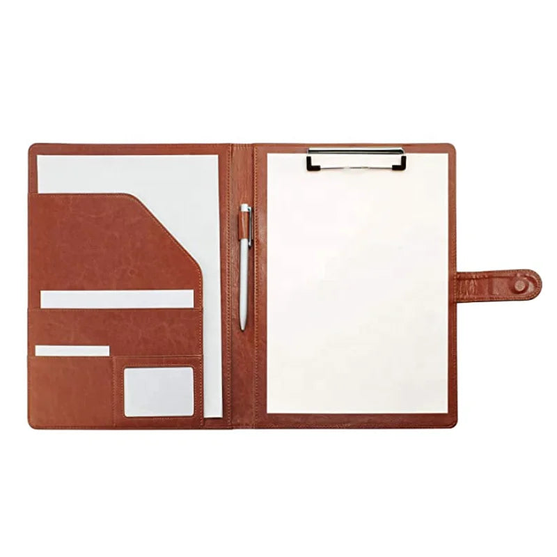 YY Custom Clipboard Folder Padfolio Clipboard Writing Portfolio Faux Leather Clipboard With Cover for Legal Pad Holder Letter