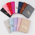 Hot Selling PU Passport Cover Sleeve Saffiano Leather Passport Holder Cover case Custom logo Leather Travel Passport Wallet