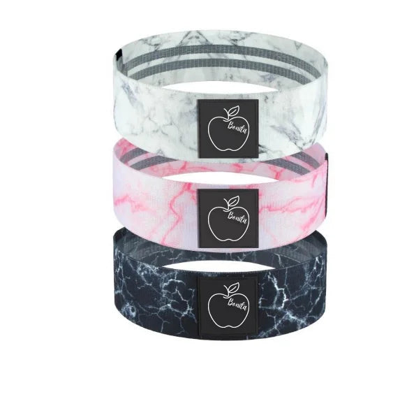 Women and Men's Print Pattern Fabric Resistance Bands for Working Out Booty Bands for Leg Exercise