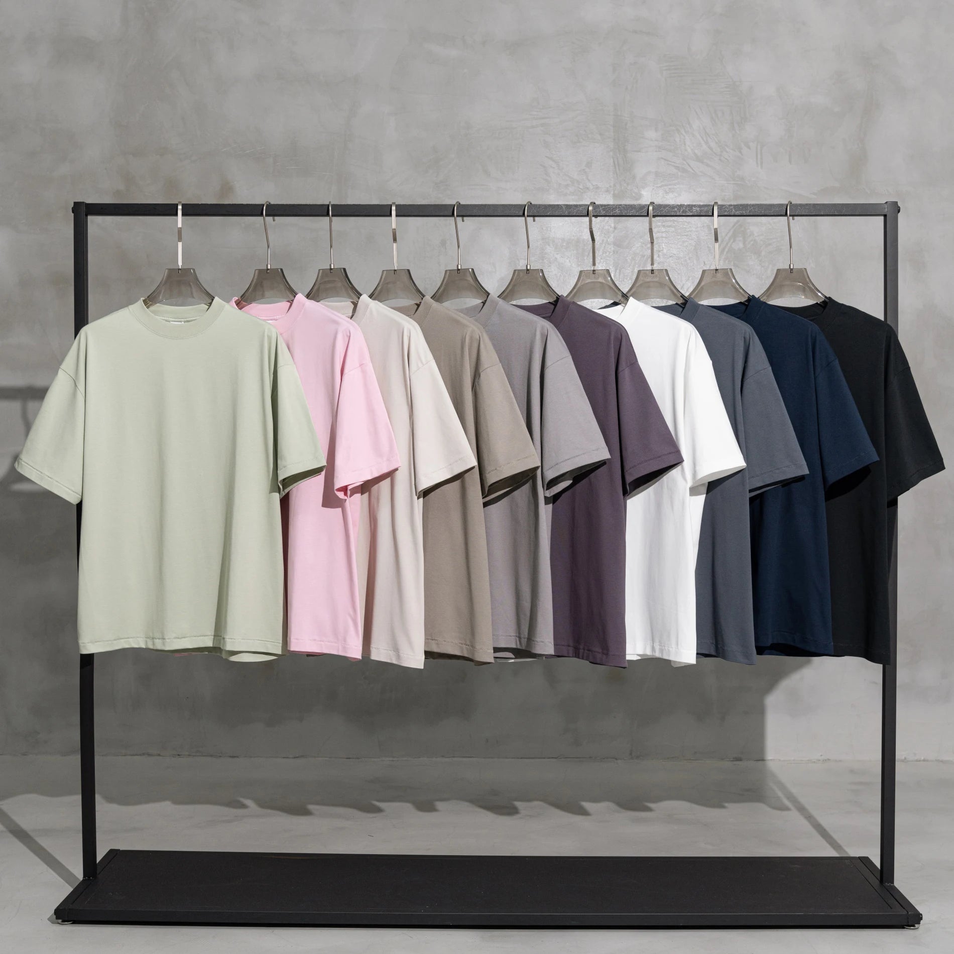 Wholesale Printing Blank 230g Quick Dry Loose Regular Fit Single Stitch Heavyweight 100% Cotton Knitted Anti-wrinkle Men's