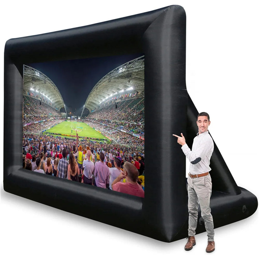 16:9 Naisi Factory Price Romantic Movie Night Party Customized Size Outdoor Backyard Air Inflatable Screen