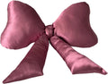 Silky Satin Coquette Decor Big Bow Shaped Nursery Throw Pillow Cushion