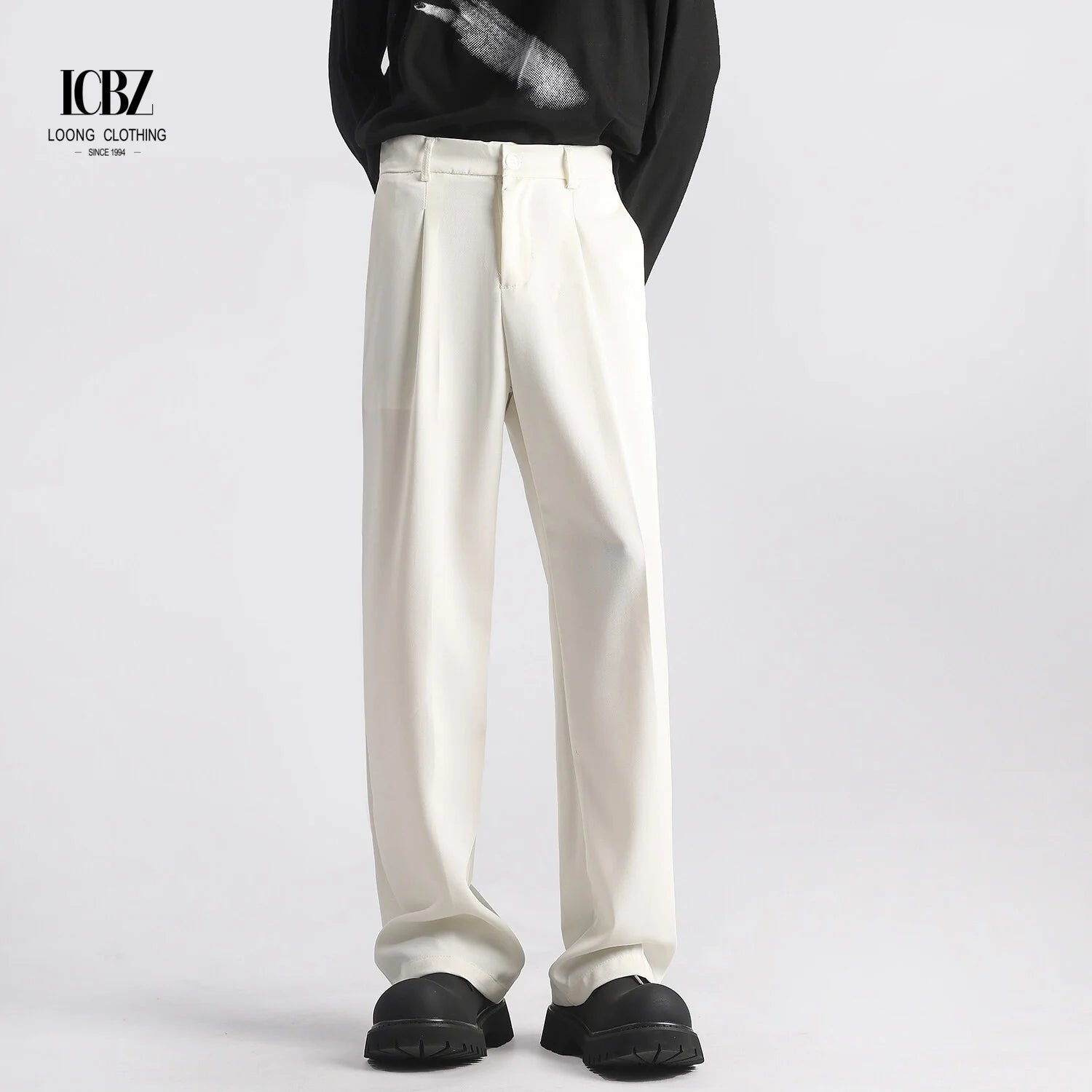 Men's Spring Summer Nine-Point Western Pants Business Slim Feet Casual Style Plus Size Hanging Feeling New Style Suit Pants