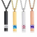 OEM ODM New12thBirthday Stone Ashes Necklace Can Be Opened With Diamond Zodiac Necklace Perfume Bottle Ashes Pendant Pet Urn