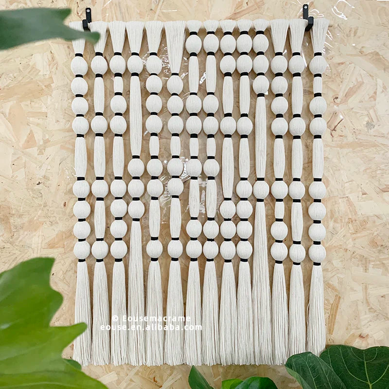 Factory Customize Handmade Woven Cotton Macrame  Home Bohemian Modern Decor Wall Hanging