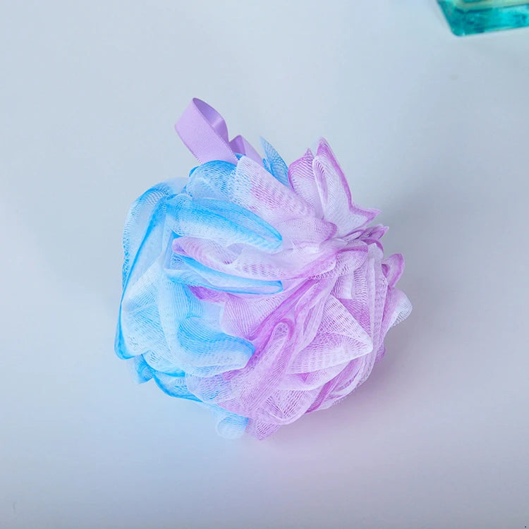 2025 New Arrive Big Loofah 75G 3 Color Skin Care Products Very Soft Mesh Shower Sponge Hot PE Bath Flower