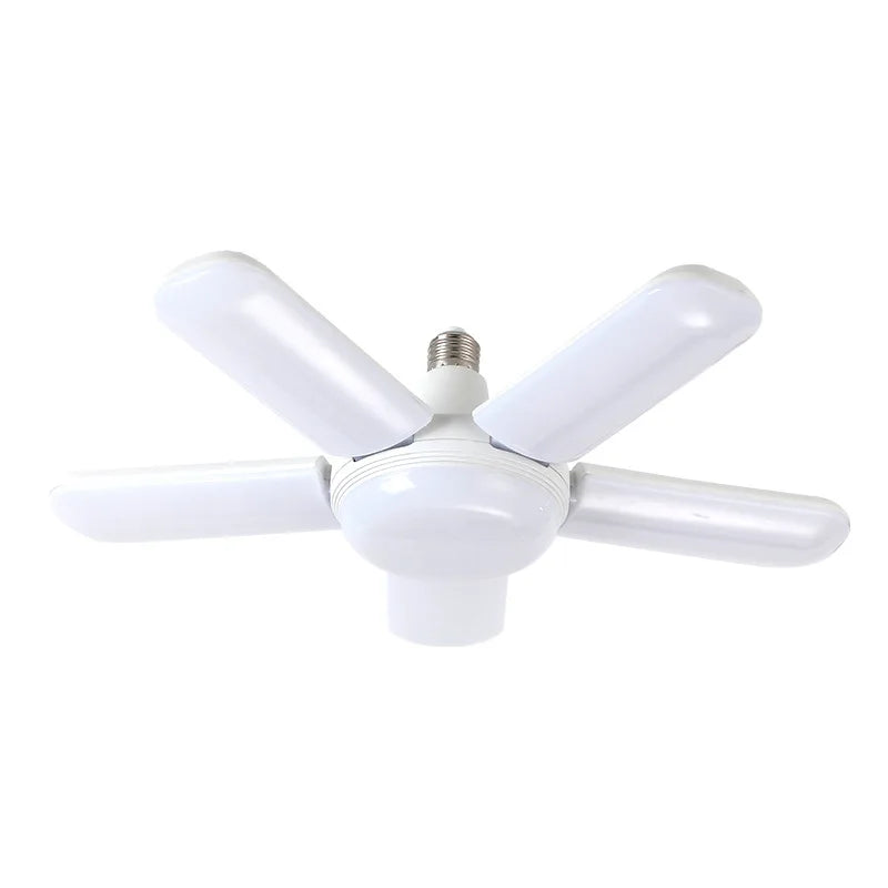 Folding Fan Bulb AC110V 220V 28W E27 LED Light Bulb Mini LED Foldable Spotlight 360 Degrees 85-265V ufo Led Bulb Light