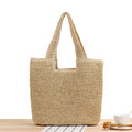 New Design Fashion Straw Women Shoulder Bags Handmade Woven Casual Tote Purses Handbags Large Capacity Summer Beach Straw Bags