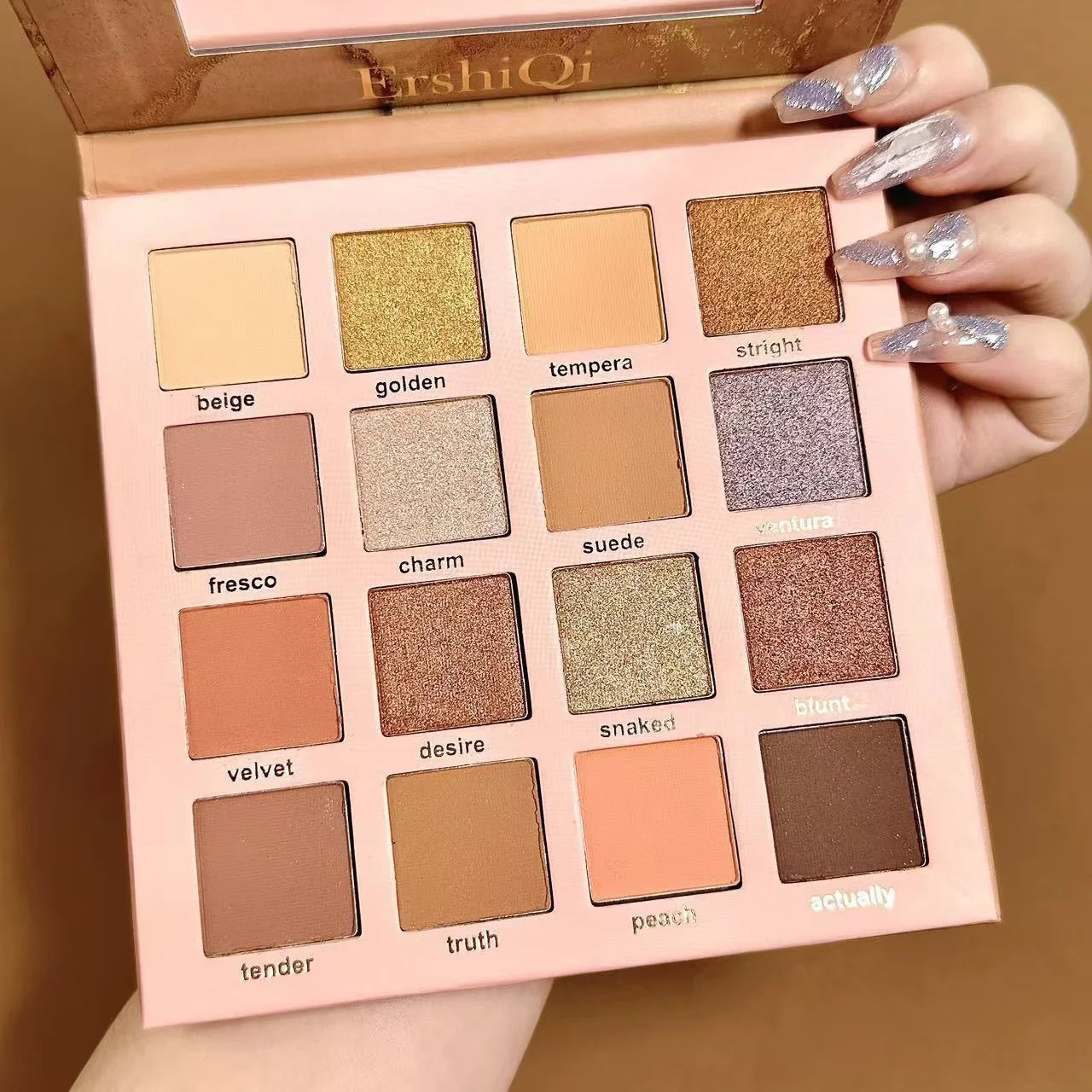 Eyeshadow Palette Mineral Powder Satin Waterproof Star Shining 16 Colors Shimmer Matte Glitter Makeup