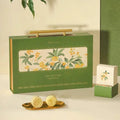 2025  New Mid Autumn Festival Mooncake Packaging Box 8 Pick Cake Box Hard Empty Green Gift Box With Handle