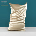 Wholesale 100% Mulberry Silk Pillowcase 10 Colors Hidden Zipper 22mm Plain Woven Silk Home Hair Hotel Use Solid Style Box