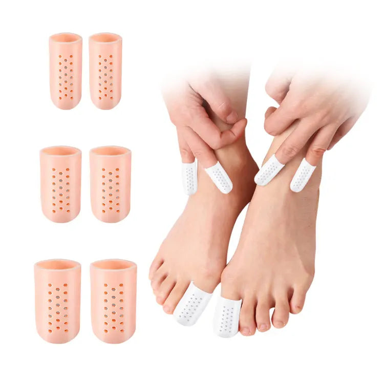 Silicone Breathable Toe Separator Cover Gel Thumb and Toe Protector for Blister Callus Corn Enhanced Comfort and Visibility