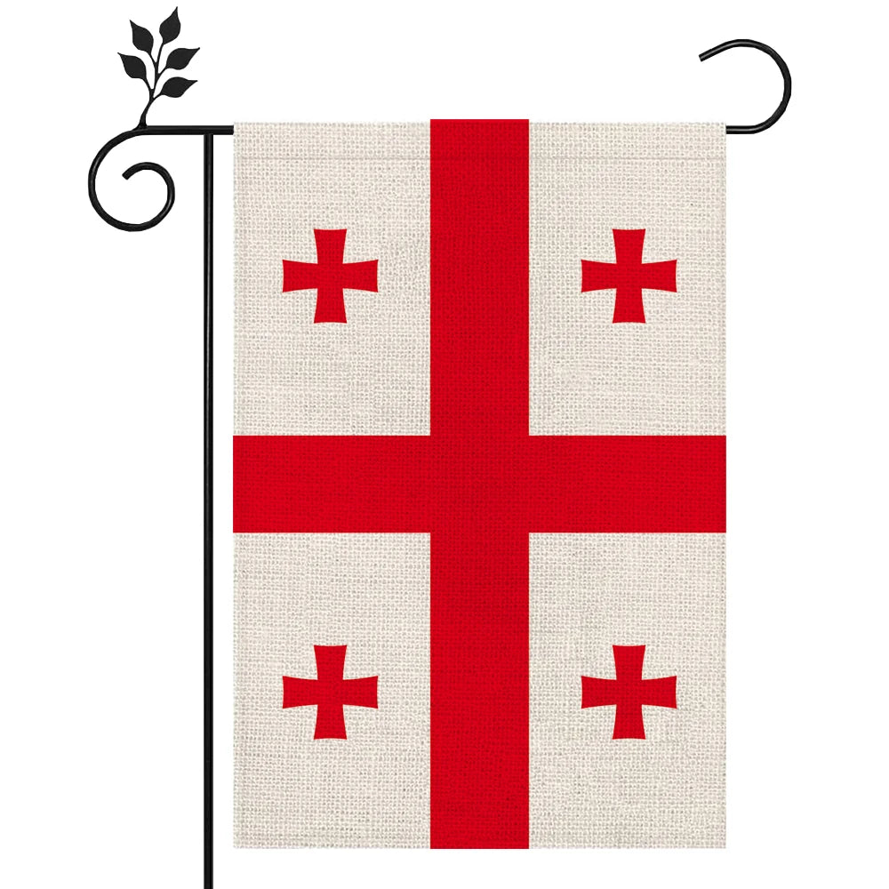 Georgia Flag Outdoor High-quality Linen Material 12*18In More Styles for You to Choose From