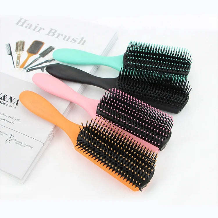 Hot Selling Anti-static Curling Combs Professional Detangling Hair Brushes for Hair Styling
