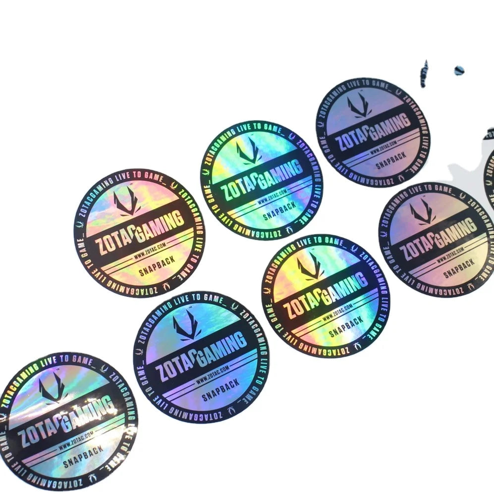 Make Your Own Label Make Custom Tamper Proof Secure Genuine Hot Press 3d Round Adhesive Hologram Sticker