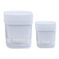 Square Transparent White Garden Plant Pots PP Flower Planter Clear Plastic Automatic Self Watering Pot