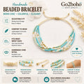 Go2boho Multi Color Dainty Four-Layer Series 2024 Trendy Handmade Jewelry Hawaii BOHO Fashion Beaded Bracelets Gifts for Her