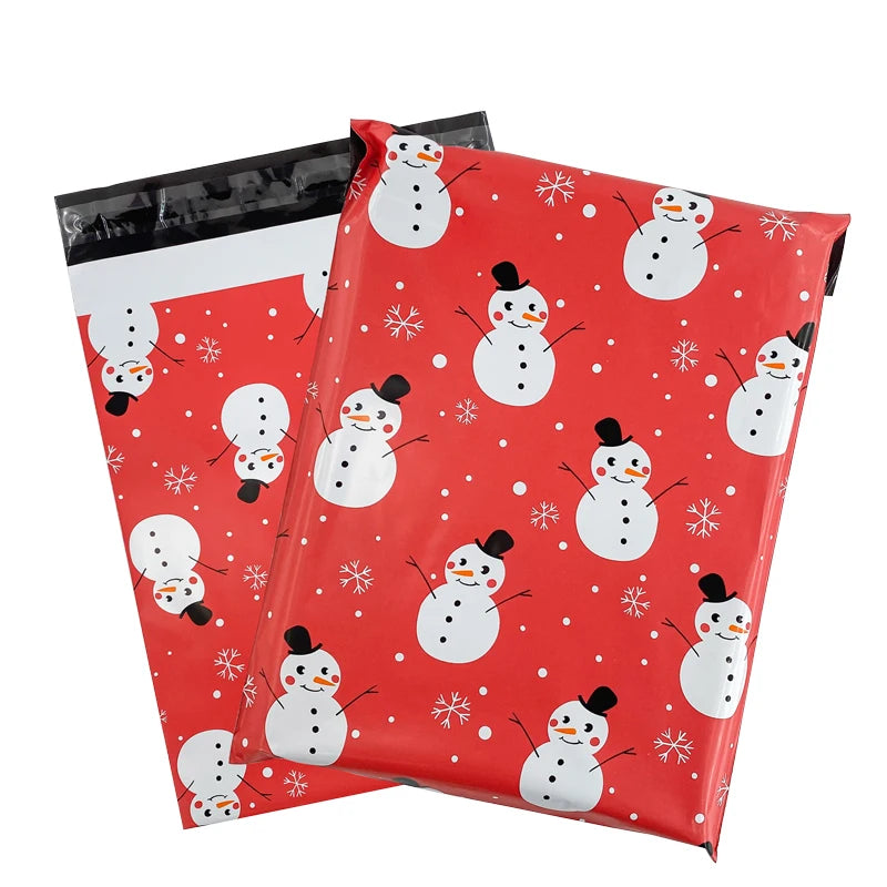 RTS Christmas Mailing Bags in Stock Wholesale Poly Mailer Shipping Clothing Packaging Bags for Shipping
