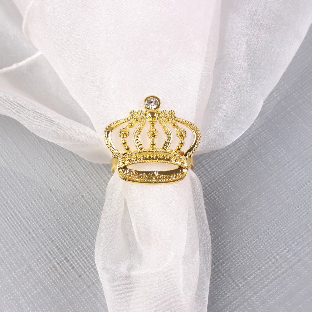 Crown Shape Napkin Holder Metal Napkin Ring