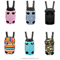 Polyester Breathable Dog Backpack with Zipper Closure Portable Small Animal Pet Bag for Outdoor Use