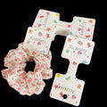 MIO Custom Made Scrunchies Holder Card Hair Band Tag Swing Tag Jewelry Tag Flower butterfly Pattern Accept Customization