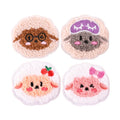 Cartoon Sheep Chenille Felt Self-adhesive Applique Patch Sheep Chenille Patch