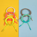 Fashionable Cheap Simple Compiled Pure Color Kids Custom Lucky Charm Girl  Woven Bracelet