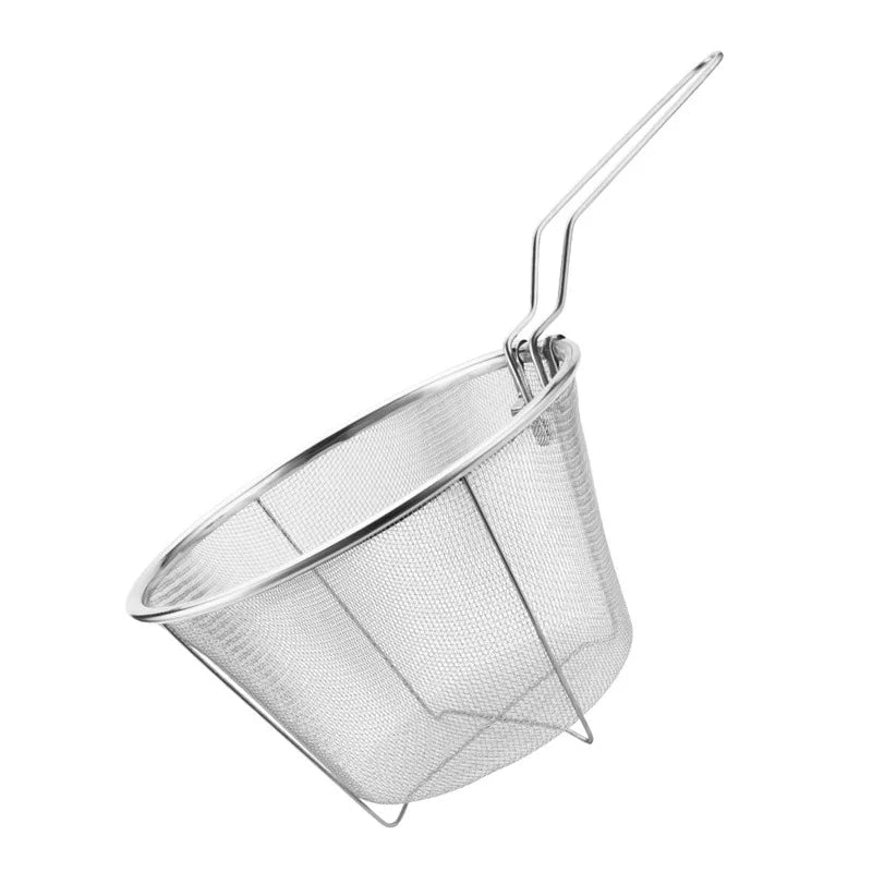 Wire Chip Fryer Basket Mini Stainless Steel Chips Deep Fry Baskets Food Presentation Strainer Potato Cooking Tool