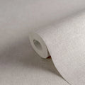 Made Germany Solid Grey Non Woven Vinyl Wallpaper Rolls Textile Structure Abrasion-Resistant Light Resistant Living Room Hotel