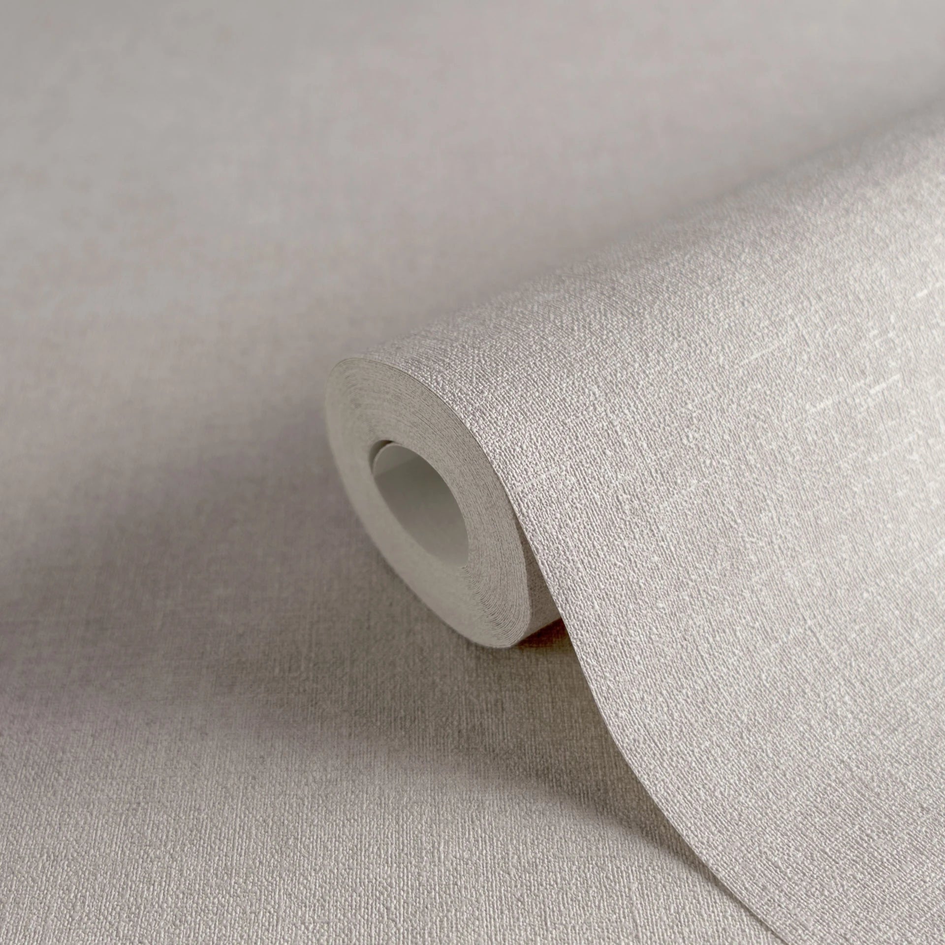 Made Germany Solid Grey Non Woven Vinyl Wallpaper Rolls Textile Structure Abrasion-Resistant Light Resistant Living Room Hotel