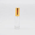 Empty High Quality clear OEM ODM Cylinder 25ml Glass Perfume Bottle in Stock Easy Use Refillable Low MOQ Gold Cap