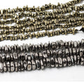 Jewelry Loose Gemstone Healing Chips Stone Beads Irregular Hematite Stone Spacer Loose Bead 15 Inches Beads for Jewelry Making