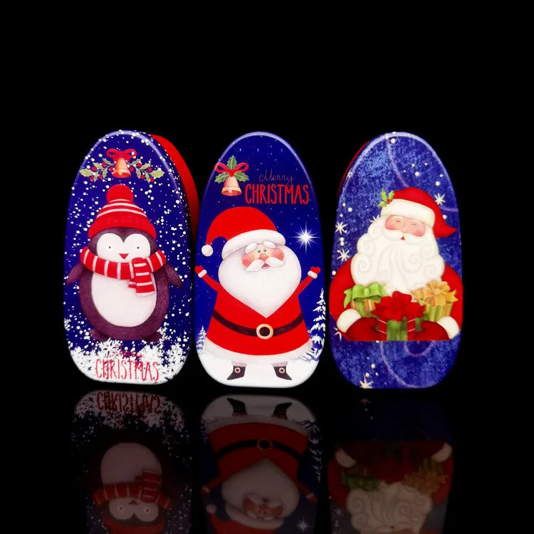 Factory Direct Best Selling Printing Christmas Book Shaped Tin Can Candy Chocolate Metal Gift Packaging Tin Box