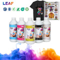 LEAF Factory Price Quality 1000ml CMYKW T-Shirt Pigment Heat Transfer DTF Ink for I3200 I1600 XP600 DTF Printer