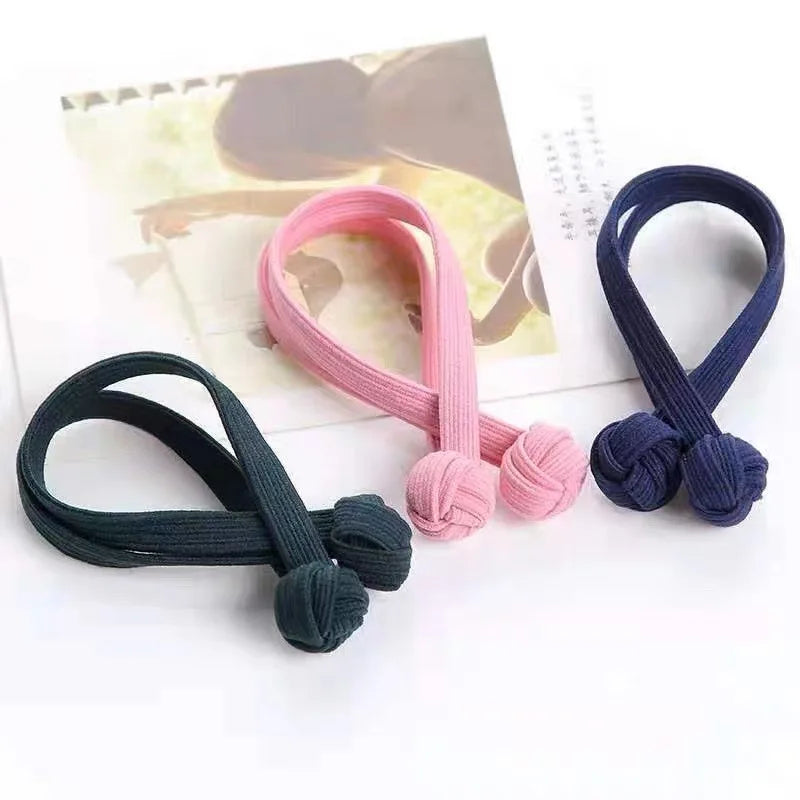 Wholesale Custom Handmade Elastic Hair Headband Accessories Knotted Hair Ties Bracelet Strong Holder Hair Jewelry