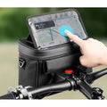 2025 Waterproof High Reflective Bicycle Handlebar Bag Cycling Front Pannier Pouch Shoulder Carry Phone Holder Bags