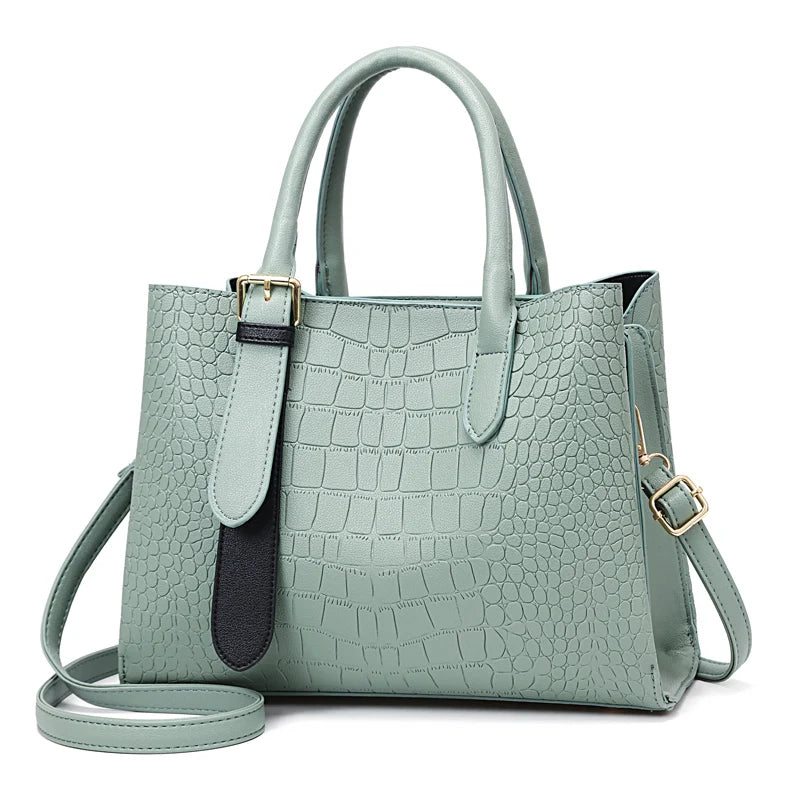 Factory Wholesale New Commuting Good Quality Women Tote Handbags crocodile Grain Casual Shoulder Bag Bags for Women