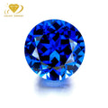 Wholesale Price Lab Grown Sapphire Round Royal Blue 1ct to 5ct in Stock Blue Sapphire Stones for Lab Grown Sapphire Men's Ring