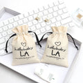 10*15cm Cotton Linen Drawstring Bags Custom Logo Size Environmental Cotton Canvas Fabric Packing Dust Pouch