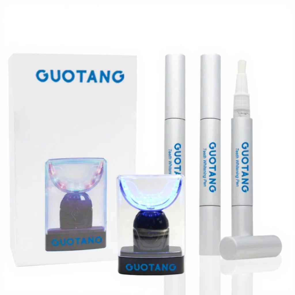 Wholesale Private Logo Dental Mini Home Use Wireless Rechargeable Led Light Teeth Whitening Kit With 3 Pen