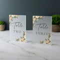 Wholesale Rectangle 5x7 Blank Frosted Acrylic Arch Sign Blank Custom Print Flower Wedding Table Numbers for Restaurant