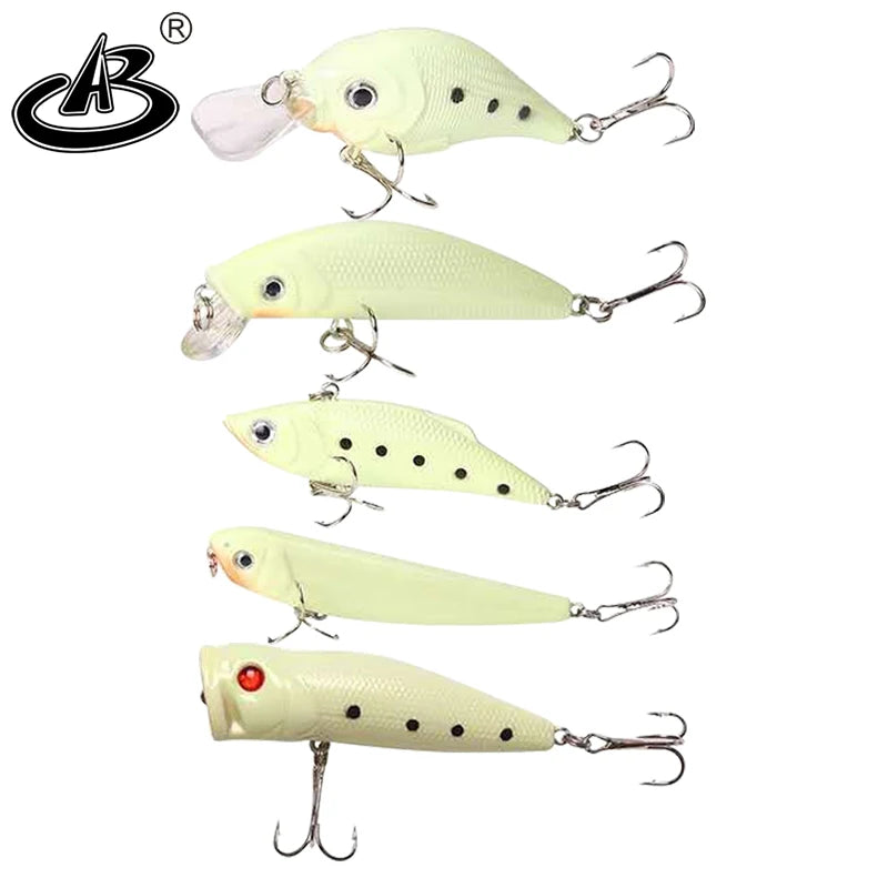 New Custom Fishing Hooks Tackle Accessories Hard Bait Minuo11cm 14cm 13g Fishing Lure Bait  With Luminous