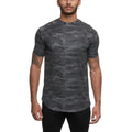 Men's Sports T-shirt Plus Size Fitness Training Jogging Quick Dry Elastic Loose Breathable Short Sleeve T Shirt