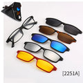 Boyarn Eyewear TR90 Eyeglasses Frame Polarized Driving Magnetic Clip on Sunglasses  Shades