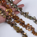 Zhuji Wholesale Natural Freshwater Keshi Baroque Pearls Irregular Shape Strand for Jewelry Making