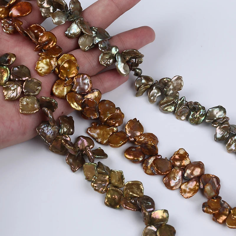 Zhuji Wholesale Natural Freshwater Keshi Baroque Pearls Irregular Shape Strand for Jewelry Making